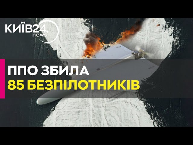 Повітряні Сили ЗСУ збили 85 ворожих БПЛА