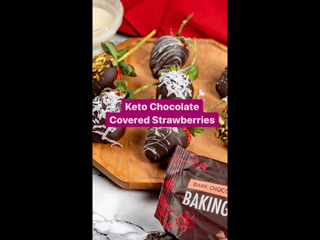 Keto Chocolate Covered Strawberries #shorts