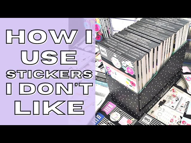 TIPS FOR USING STICKERS YOU DON'T LIKE | PLANNER STICKER TIPS