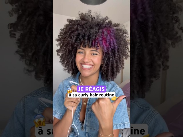 ÉPISODE 1 : je réagis à sa curly hair routine @farkile 😱➿✨🫶 #curlyhair