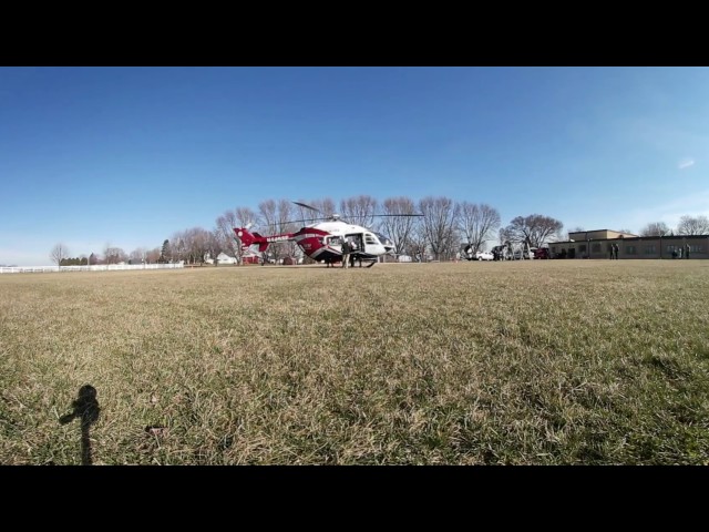 Life Flight Landing and Takeoff Sublette Toy Show 3/19/17