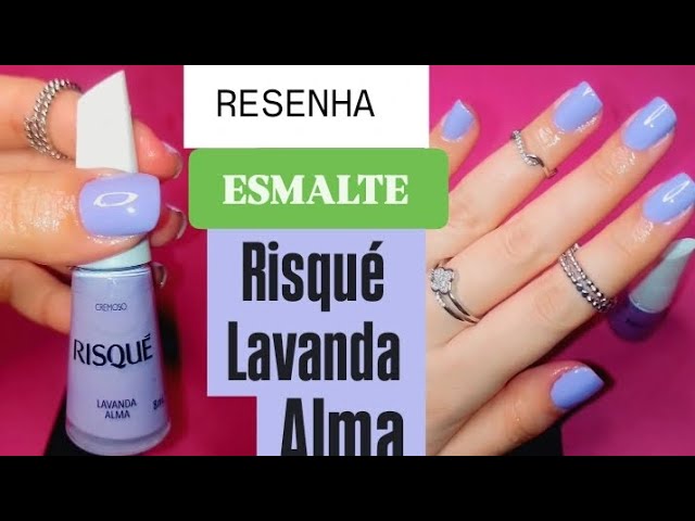 RESENHA Risqué ESMALTE: Lavanda Alma 💜✨ Veja  ❗by @crissdiias #tutorials #dicas