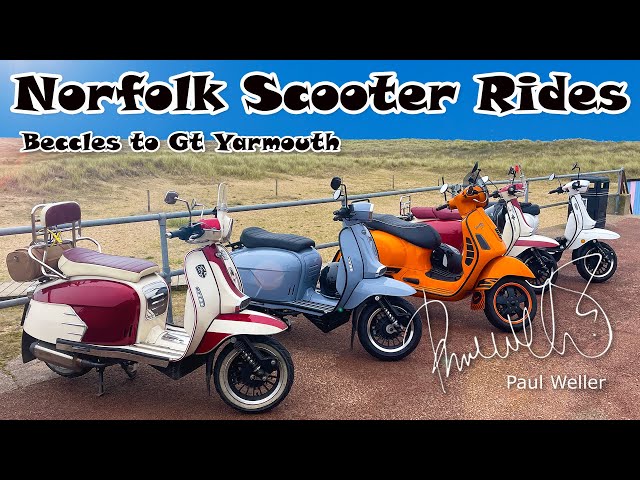 Norfolk Scooter Rides - Beccles - Lowestoft - Great Yarmouth #scootering #music #youtube