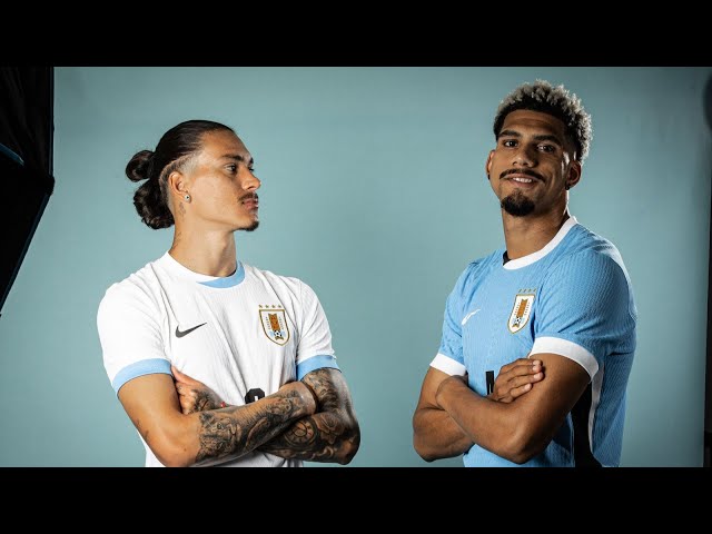 Presentación de la nueva camiseta de Uruguay para la Copa América 2024