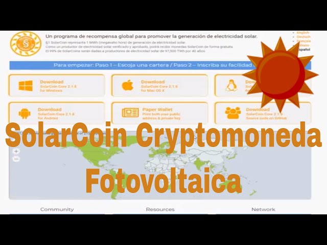 SolarCoin Cryptocurrency in Solar Installation