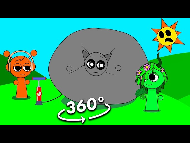 360º VR Wend's in trouble! 🎈 Could Gray RESCUE Wenda | Incredibox Sprunki Inflation Cartoon