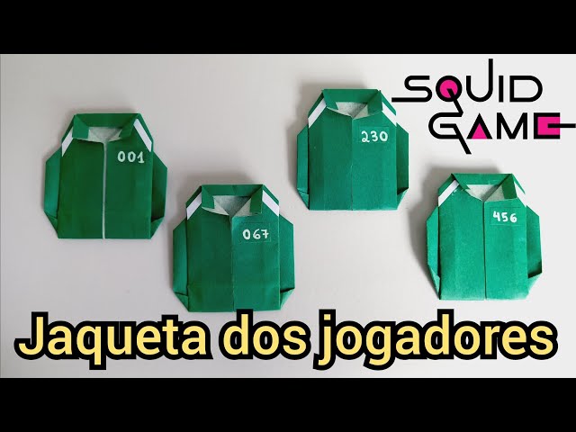 Como Fazer Jaqueta dos jogadores do Squid Game de Papel | Squid Game 2 | artesanato em papel