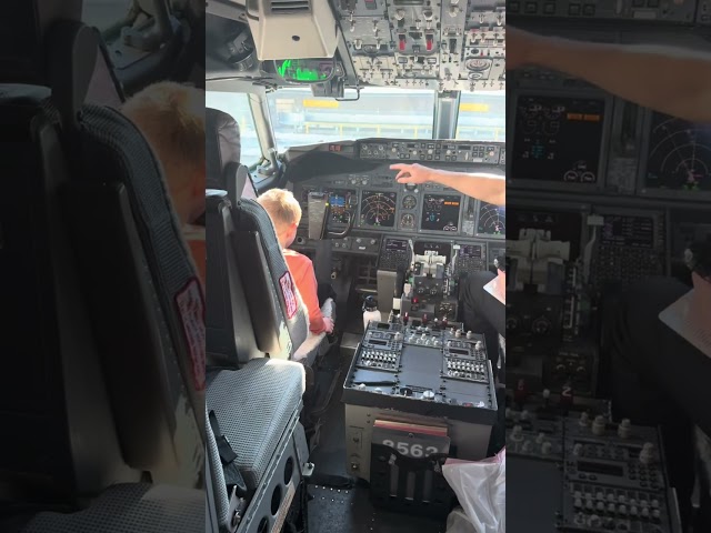 Exploring an Airplane Cockpit before Takeoff #airplane