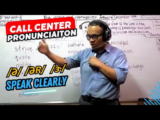 B2 English for Call Center •  Pronunciation International Phonetic Alphabet /ə/  /ər/  /ɝ/