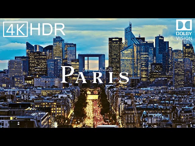 Paris, France 🇫🇷 in 4K HDR ULTRA HD 60 FPS Dolby Vision™ Drone Video