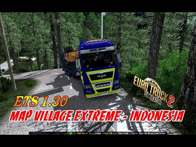 Xe đầu kéo chở máy xúc khổng lồ | Euro Truck Simulator 2 Mod