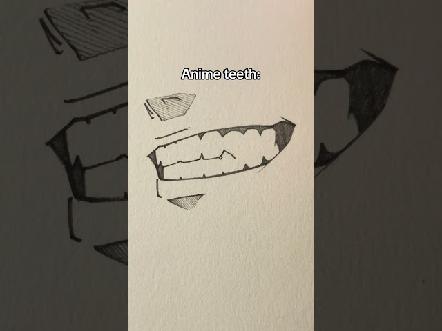 Regular teeth and Anime teeth || Jmarron