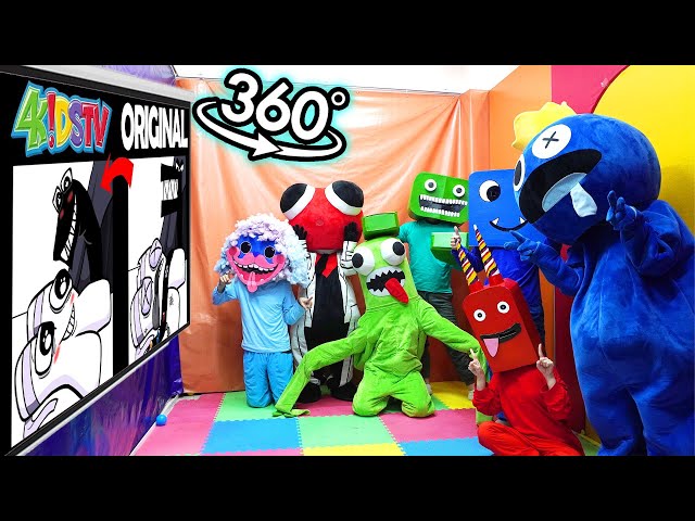 Rainbow Friend Vr 360° - CINEMA HALL | 4KIDS Censorship in Alphabet Lore - Part 4 #New