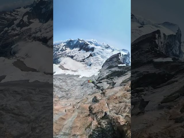 Climbing the Mittellegi ridge or flying it down #shorts #subscribe #shortvideo #youtubeshorts