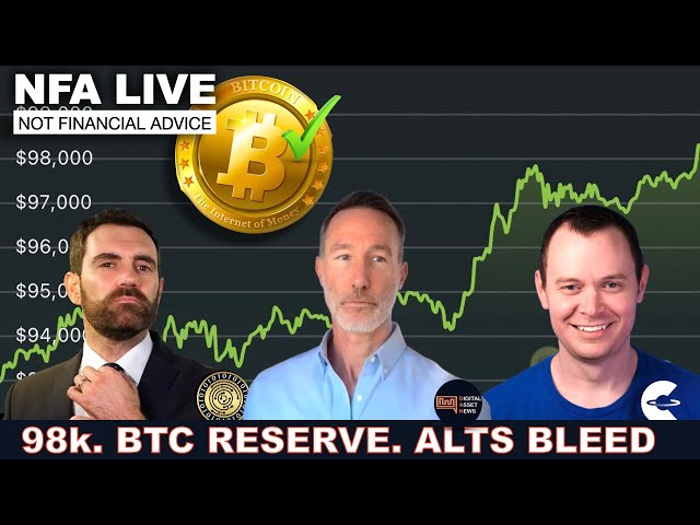 NFA LIVE: BITCOIN 98k & STRATEGIC RESERVE. ALTS TO BLEED INTO 2025. OUR CABINET POSITIONS.