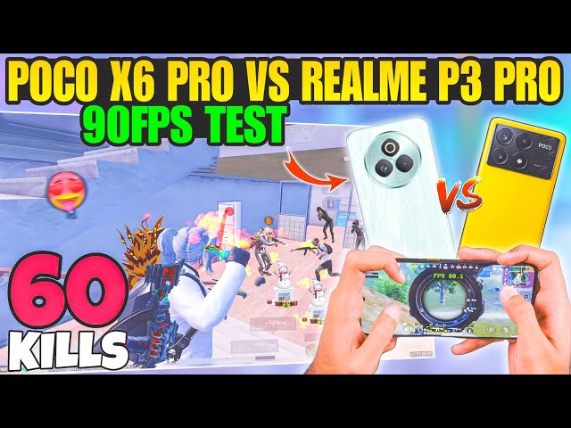 🔥Budget BGMI Phone Showdown: Poco X6 Pro vs Realme P3 Pro