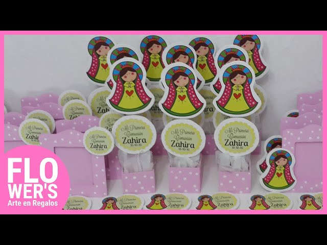 🌿💞 SOUVENIRS PARA PRIMERA COMUNIÓN  🇦🇷  Portarretratos, Imanes y Centros de Mesa con Virgencita