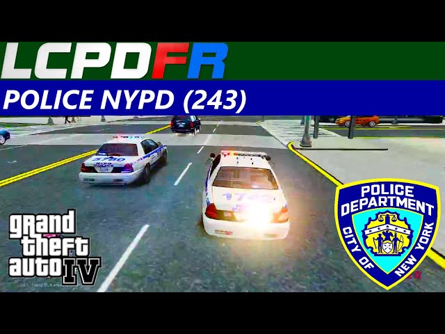 GTA 4 EFLC MOD LCPDFR 1.0 POLICE NYPD PATROL CENTRAL PARK MANHATTAN BROANDWAY TIME SQUARE