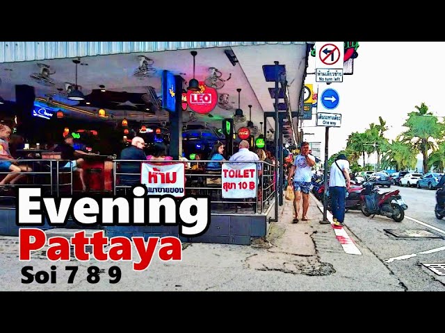 Evening Pattaya 7,8,9 - Places to visit Pattaya - Pattaya Beach Road to Central Pattaya