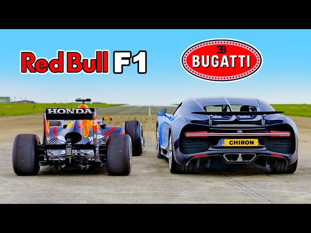 Bugatti Chiron v F1 Car: DRAG RACE