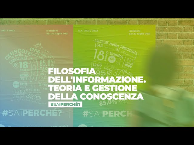 [OPEN DAY] Filosofia dell'Informazione. Teoria e Gestione della Conoscenza (LM-78)