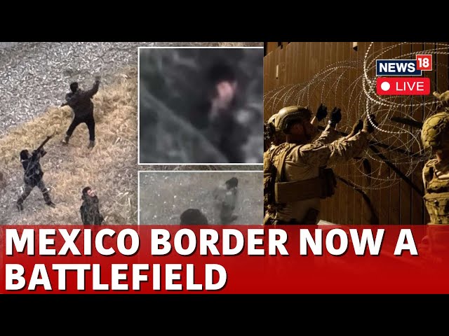 LIVE | US Mexico Border | Suspected Cartel Gunmen Open Fire At Border Patrol Agents At Border | N18G