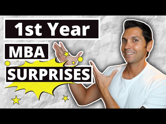 1st year MBA surprises | DON'T make these mistakes | What to expect and how to prepare