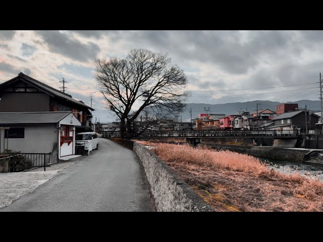 4K Walk Japan - Beautiful Japanese Winter 🥶 Morning Walking Tour Ena, Japan