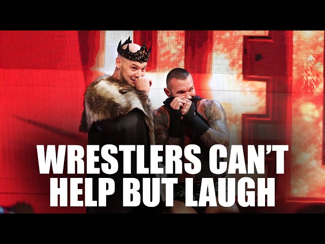 42 Minutes Of Wrestlers Hilariously Breaking Character