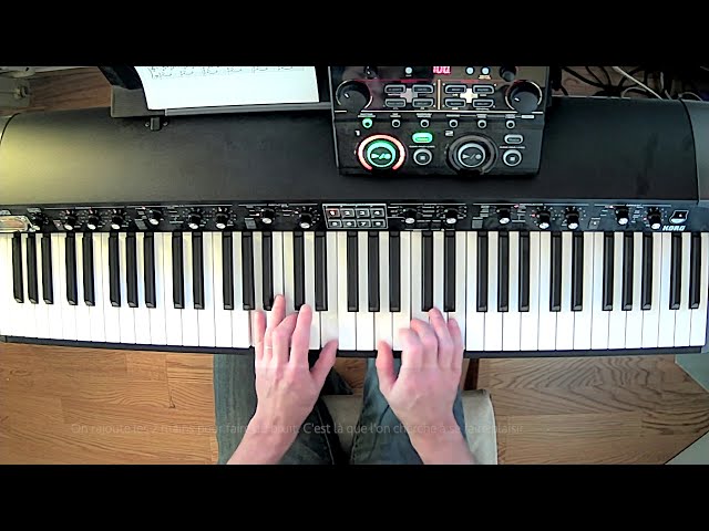 8 accords simples en boucle / 8 simple (looping) chords - piano Korg SV2 - looper BOSS RC 202