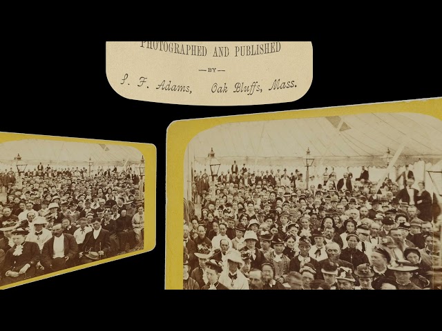 Wesleyan Tent Gathering, Oak Bluffs MA ~1865 (VR 3D still-image)