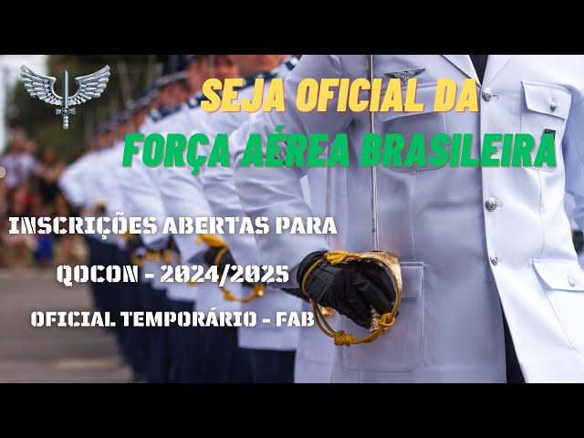 ⚡OFICIAL TEMPORÁRIO da Aeronáutica QOCON 2024/2025 | EDITAL Comentado (Atualizado)