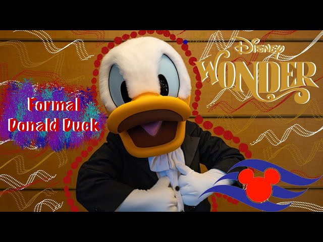 Dapper Donald Duck Formal Night on the Disney Wonder 3D VR180