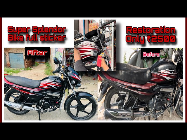 Super Splendor bike full restoration || Super Splendor modified