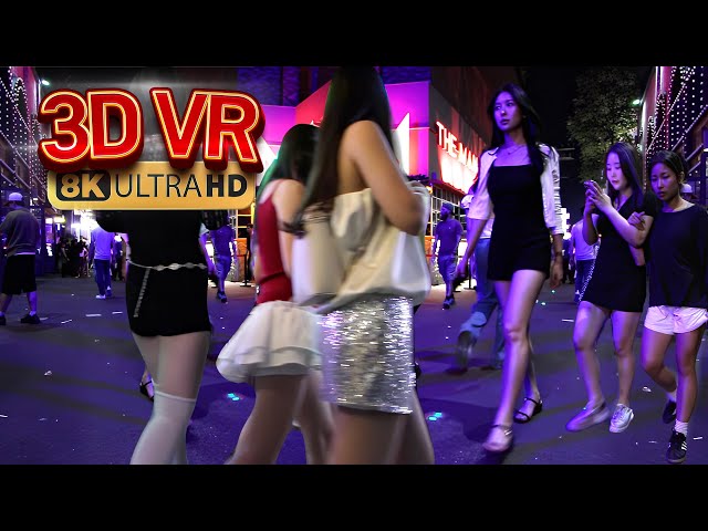 [8K 180 3D VR 60P] Korean Street VR Itaewon 01