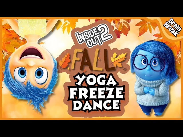 Inside out 2 Fall Freeze Dance | Brain Break | Brain Breaks for kids | Kids exercise | Yoga For Kids