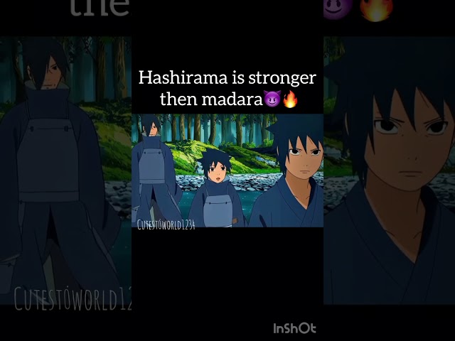 Hashirama is stronger then madara😈🔥#hashiramasenju #hashiramaedit #narutoshippuden