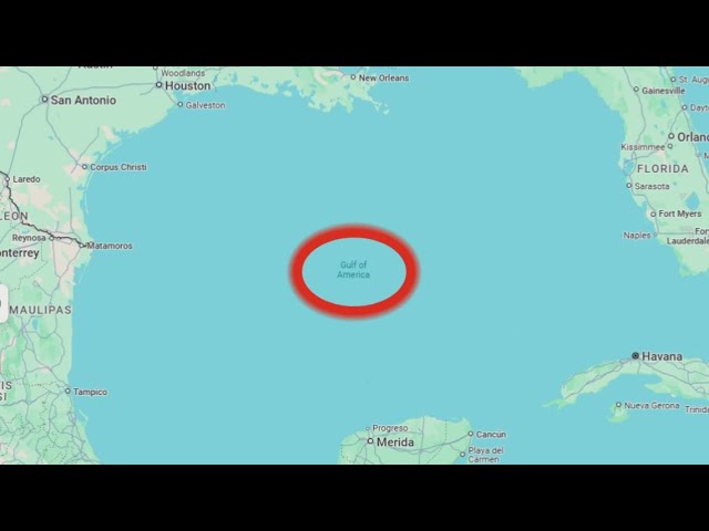 Gulf of Mexico renamed to Gulf of America on Google Maps