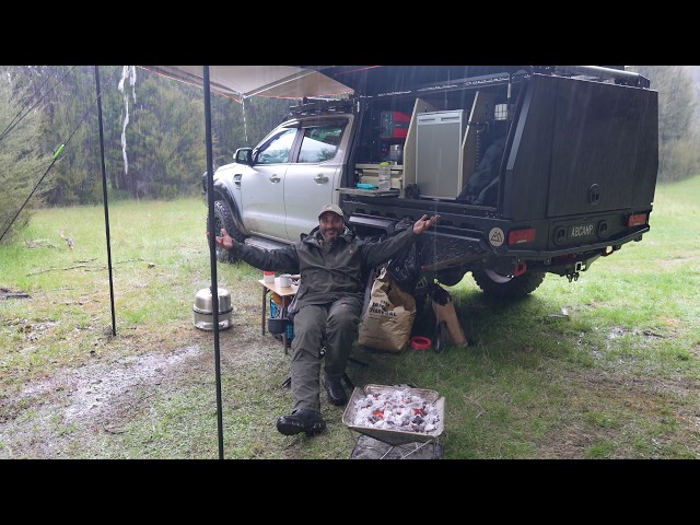 Car Camping In The Rain No Tent! With Dog