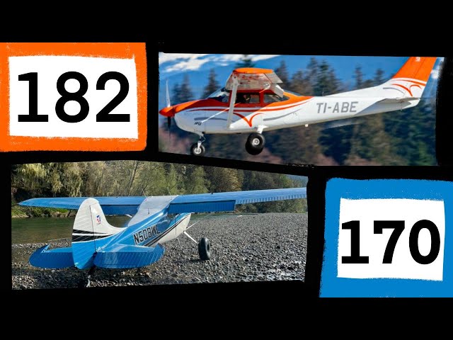 Cessna 182 vs Super Cessna 170, Off Airport Operations comparison ,Landing at the same places.