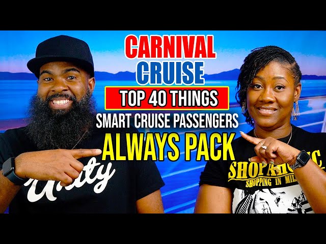 Top 40 Things SMART Cruise Passengers Always PACK!