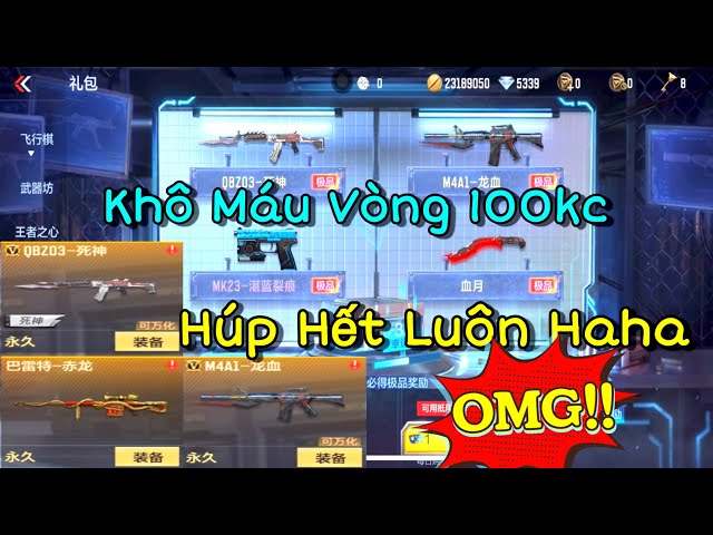 CF Mobile | Test Nhân Phẩm Khô Máu Quay Full Vòng 100kc Cái Kết Quá Mỹ Mãn Haha | Tường CT