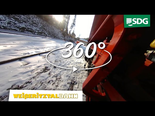 SDG | 360° VR Lokmitfahrt Weißeritztalbahn | Dippoldiswalde - Kurort Kipsdorf | Fahrwerk