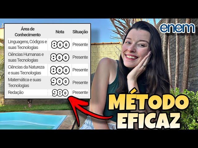 O MELHOR MÉTODO DE ESTUDO PARA O ENEM 2024 | Como Garantir a Aprovação no Enem!