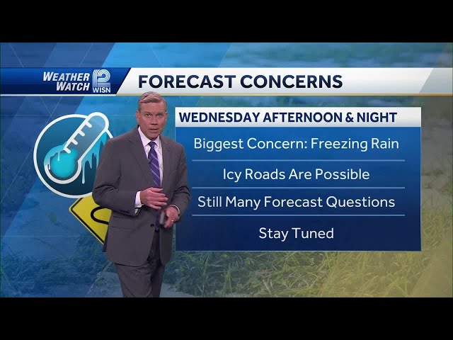 2/3 Evening forecast: Wednesday ice potential