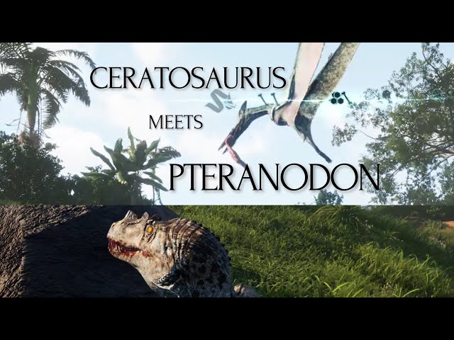 Friendly or a Trap? Ceratosaurus Meets Pteranodon at a Carcass #theisle  #theIsleevrima #evrima