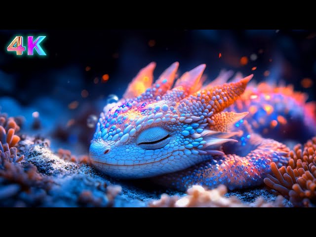 Peaceful Aquarium & Deep Sea Dragon 🐉🌊 | 4K Cozy Aquatic Ambience