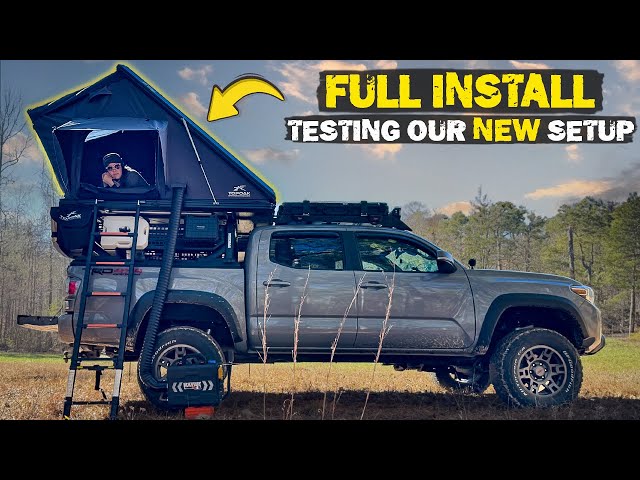 Installing & Testing Our NEW Overland Truck Camping Tent and 270 Awning!