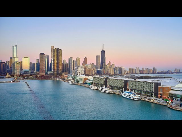 Sunset Wander at Chicago's Navy Pier | 4K HDR