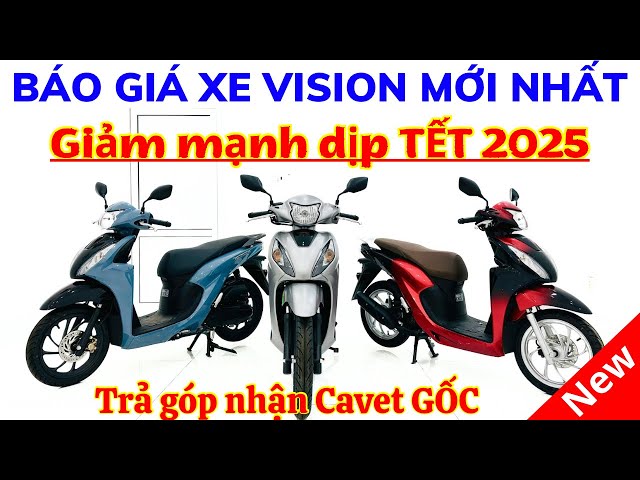 Báo giá Vision giảm mạnh dịp Tết 2025. Trả góp nhận Cavet gốc tại Hồng Đức 10